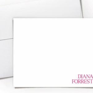 Girls Stationery set, Personalized stationery set, Women&#39;s stationary, Personalized note cards with envelopes, Custom Name, Choose colors