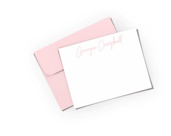 Personalized Note Cards, Stationary Set for Women, Custom Cards, Professional Stationery, Teen Girls Notes, Thank you Cards with Envelopes