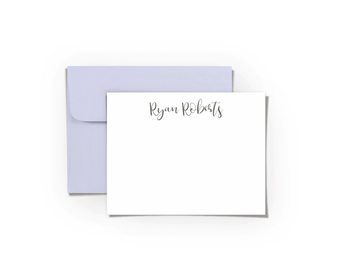 Personalized Stationery Note Card Set, Custom Thank You Cards - Etsy