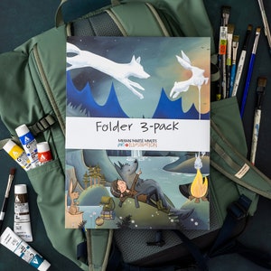 Pocket Folder 3 pack - fine art covers - limited edition