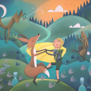 Big Fine Art Print - Jubilation - Dance Party (Design 68)