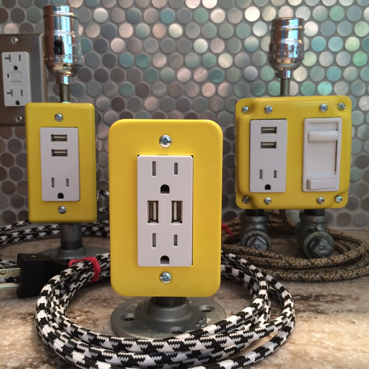 Yellow USB Power Charging Station Etsy