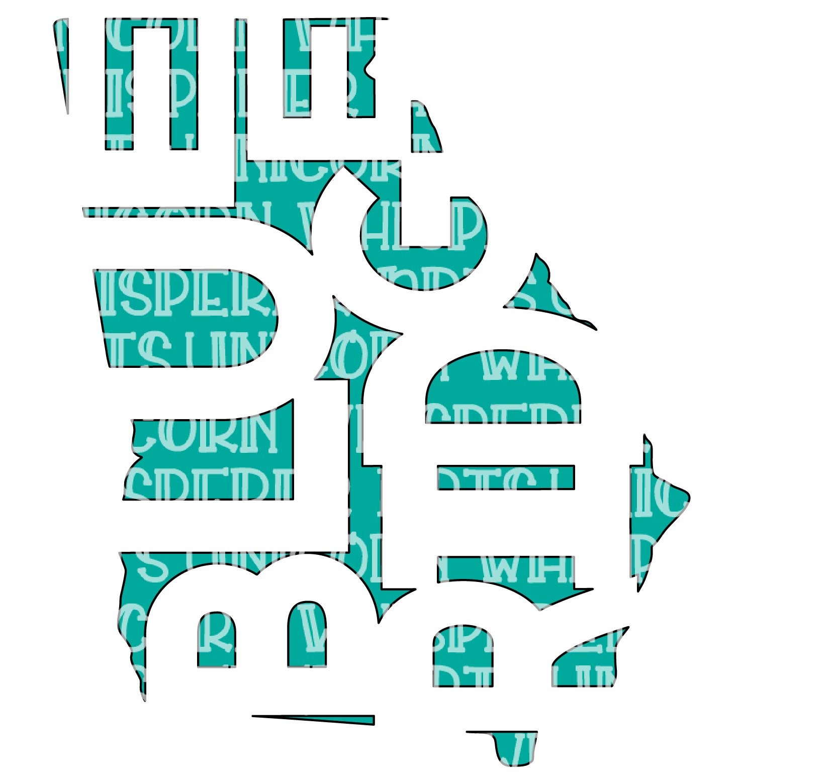 Blue Ridge Georgia State Outline SVG: Mountain Word Art (print File ...