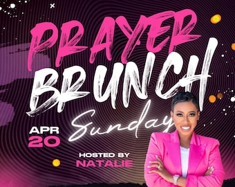 Prayer Brunch Sunday Flyer Template
