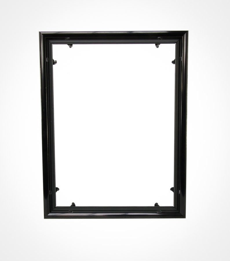 Quadro Frames Marco De Fotos De 8.5 X 12 Pulgadas, Negro, Estilo P375-3/8 Pulgadas De Ancho Moldeado