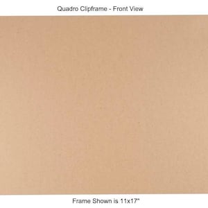 May include: A brown, rectangular picture frame with a simple, modern design. The frame is made of wood and has a smooth, matte finish. The frame is 11 inches by 17 inches.