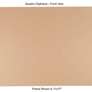 Quadro Clip Frame 11x17 Inch Borderless Glass Frame – Modern, Rear-Loading, Clear Rectangle