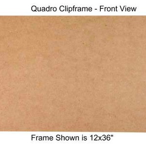 May include: A brown wood picture frame with a simple design. The frame is 12 inches by 36 inches.