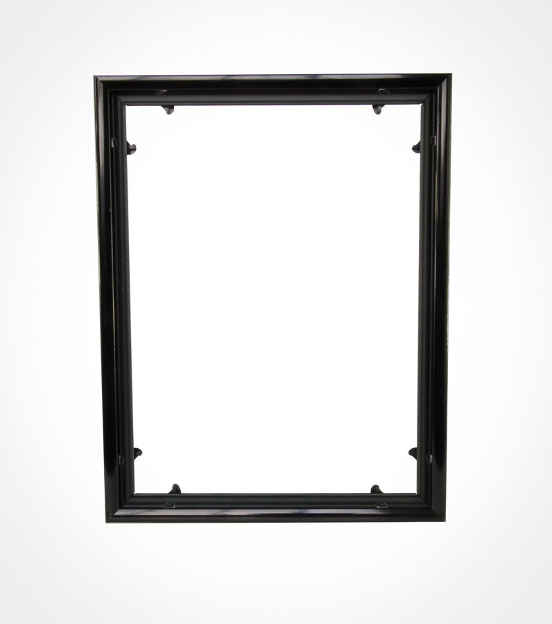 Black Quadro Frames 12x36 inch Picture Frame Style P375-3/8 inch Wide Molding 