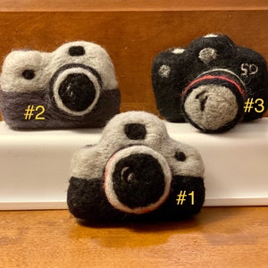 Needle Felted Camera, Felted camera, Newborn camera Prop, Felted props, felted canon