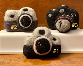 Needle Felted Camera: Wool Newborn Photography Prop