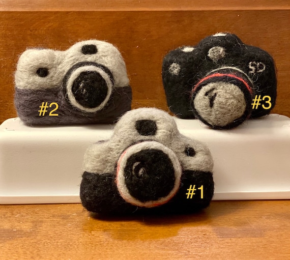 Needle Felted Camera: Wool Newborn Photography Prop
