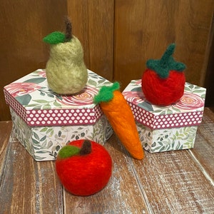 Needle Felted Wool Fruits & Veggies: Handmade Home Decor