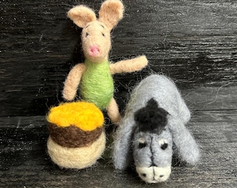Needle Felted Pooh and Friends: Handmade Decoration
