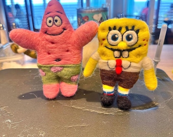 Needle Felted 80s Toy: Handmade Wool Pet Monster