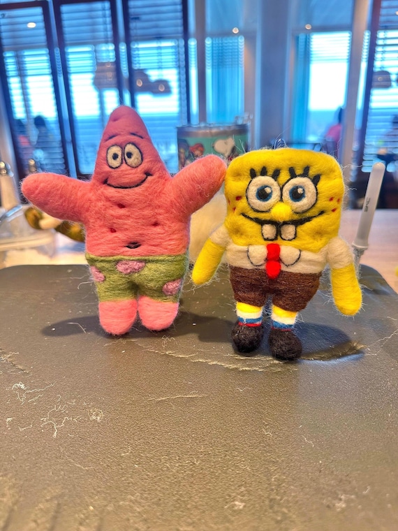 Needle Felted 80s Toy: Handmade Wool Pet Monster