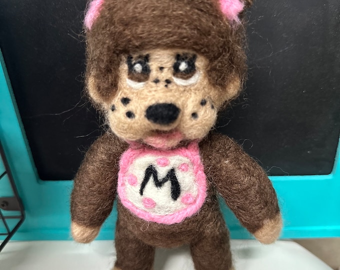 80’s toys Needle Felted, 80s toy, My Pet Monster, Popple, vintage toy, Monchhichi, Wuzzle, Sponge Bob, Alf
