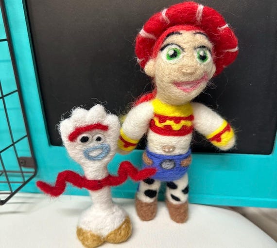 Story Time Lovie, Needle Felted Toy Story Characters