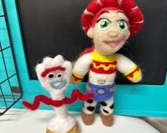 Story Time Lovie, Needle Felted Toy Story Characters