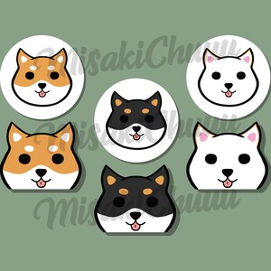 Shiba Inu Paper Stickers, Peeker Style, Seal Style Stickers for Notebooks, Journals, Bullet Journaling, Scrapbooking, Crafts
