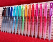 Japan [Muji] MomA 0.5mm Gel INK Clip PEN COLOUR 16 pcs 16 colors