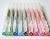 3 pcs Japan [Muji] MomA 0.38mm/0.5mm Gel INK PEN Black/Blue/Red/Green/Yellow Green/Sky Blue/ Orange/Pink/Sakura COLOUR