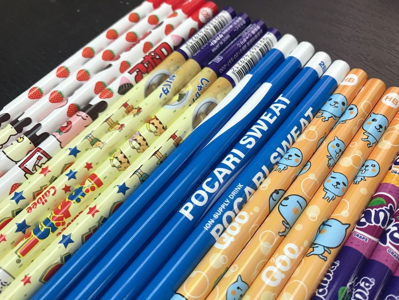 Japan Pencil Candy and Drinks collections Limited edition Made in Japan 7 style 7 pencils