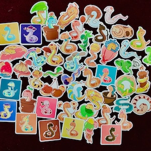 Schlange/Python Sticker (random 5 Pack)