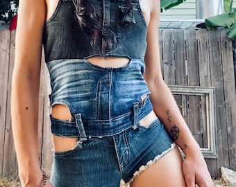 Cute Denim Overalls Outfit