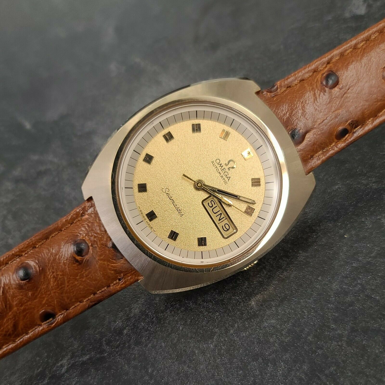 Vintage Omega Seamaster Ref 166.089 Gold Plated Case Cal 750 Etsy Canada