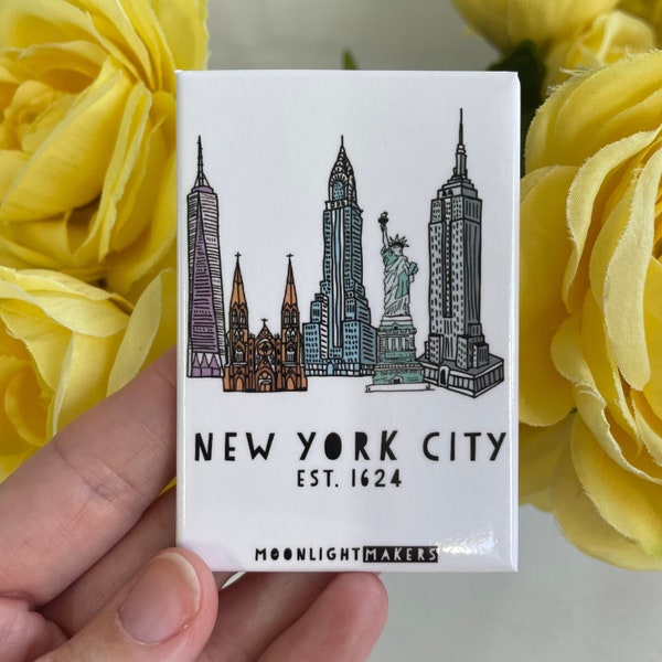 New York City, New York, Fridge Magnet, 2"x3" Discontinued Sale