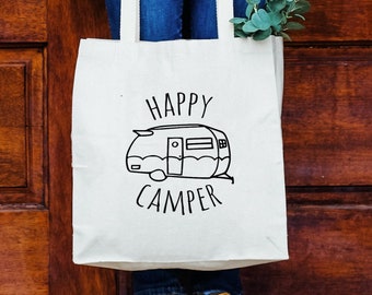 Rugtas van katoen Happy Camper Tassen & portemonnees Rugzakken 