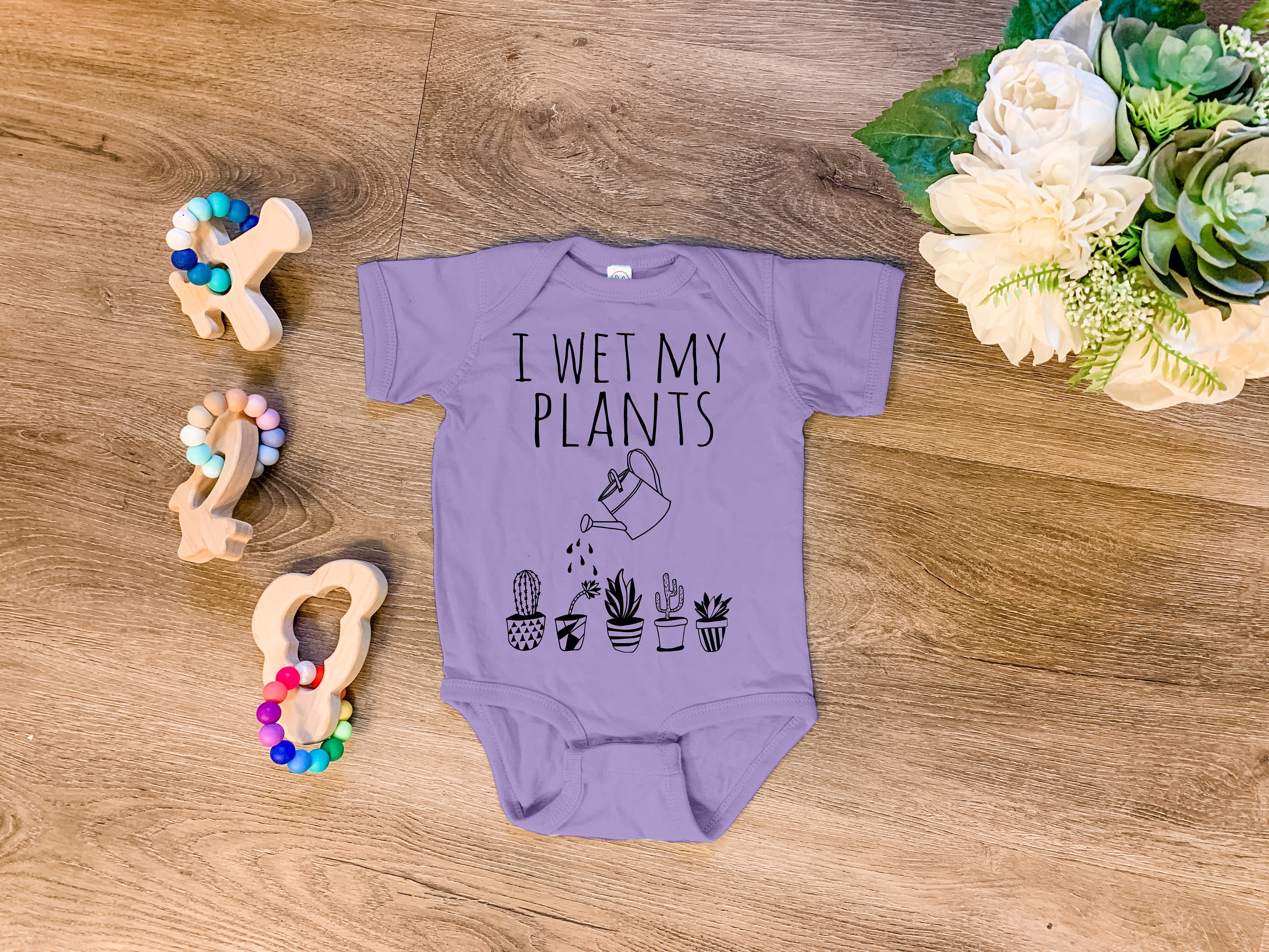 Funny Baby Clothes, Sweet Baby Bodysuit, I Wet My Plants, Heather Gray, Lavender, or Chill - Etsy Canada