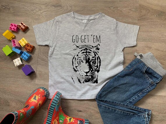 Go Get Tiger camiseta divertida para niños - Etsy España