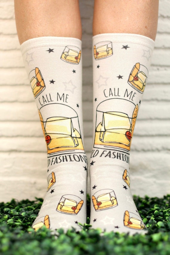 Call Me Old Fashioned, Cute Gift Idea, Funny Colored Socks, Novelty Socks,  Stocking Stuffer, Unisex Socks 