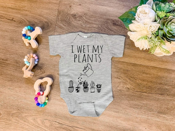 Grappige babykleding babybody ik maak mijn planten - Etsy Nederland