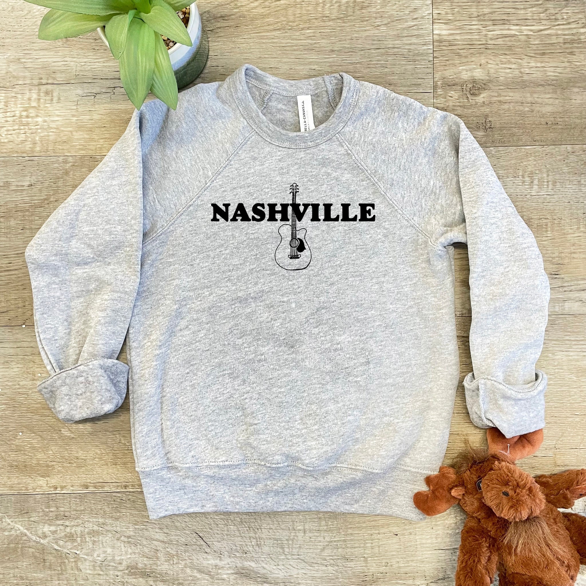 Kid s Sweatshirt Screenprinted Sweater Nashville TN Heather Gray or Mauve Shirts With Sayings Etsy Canada