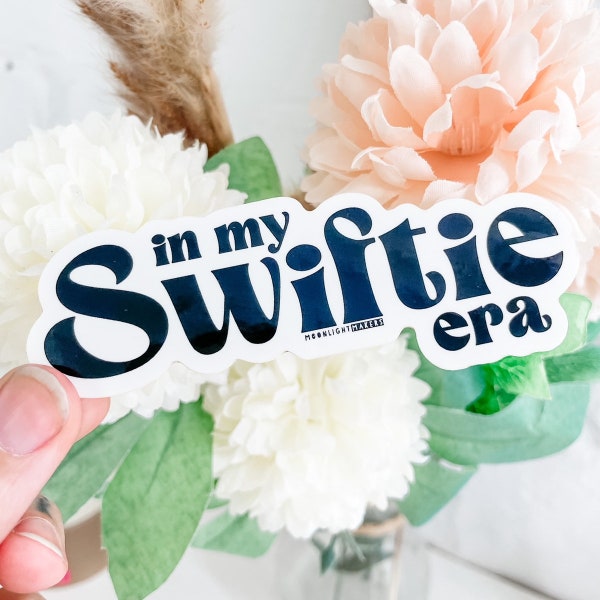 In My Swiftie Era, Bumper Sticker, Car Sticker, Vinyl, Bike Sticker, Weatherproof, Die Cut, Reputation, Midnights, 1989