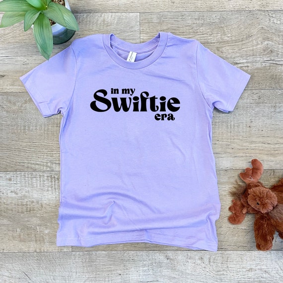 In My Swiftie Era, Graphic Kids' Tee, Unisex Kids' T Shirt, Shirts with  Sayings, Columbia Blue or Lavender (M, Lavender)