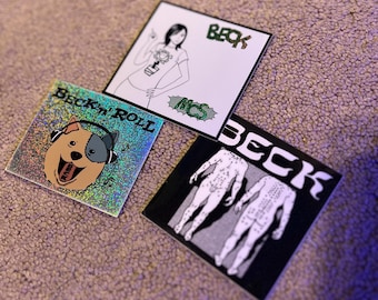 Beck Vinyl Sticker BECK - the New Pollution Sticker Set Holographic - Etsy