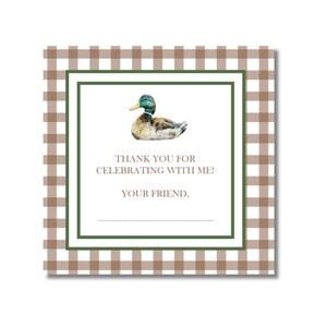 One Lucky Duck Birthday Printable Party Favor Tag Duck Birthday ...