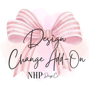 Invitation Design Change - Add-On Service