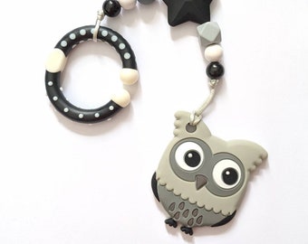 owl themed car seat and stroller