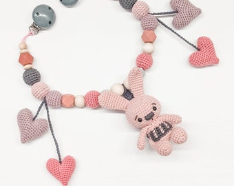 Bunny and Hearts - Stroller Chain by Altermuligt