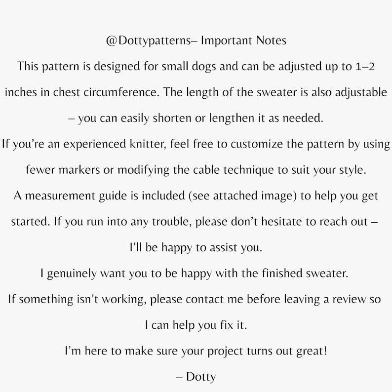 Oatmeal Dog Sweater Knitting Pattern, Top Down Dog Jumper PDF, Small Medium Large Sizes, Knit Dog Clothes, Pet Sweater Pattern image 6
