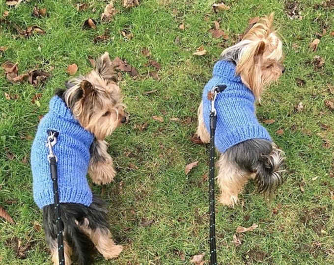KNITTING PATTERN // Hand Knitted Dog Sweater Extra Small Puppy Sweater