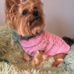 Patrón de suéter para perro "Abrazos y besos", PDF de punto de cable plano para perros pequeños, medianos y grandes, patrón de jersey acogedor para mascotas