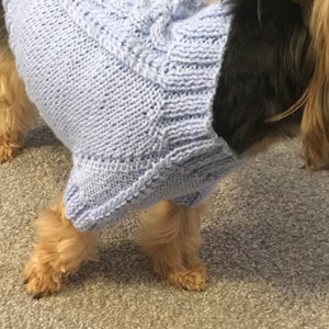 Knitting Pattern Sky Blue Dog Sweater - Etsy