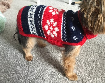 Knitting Pattern - Nordic Dog Sweater