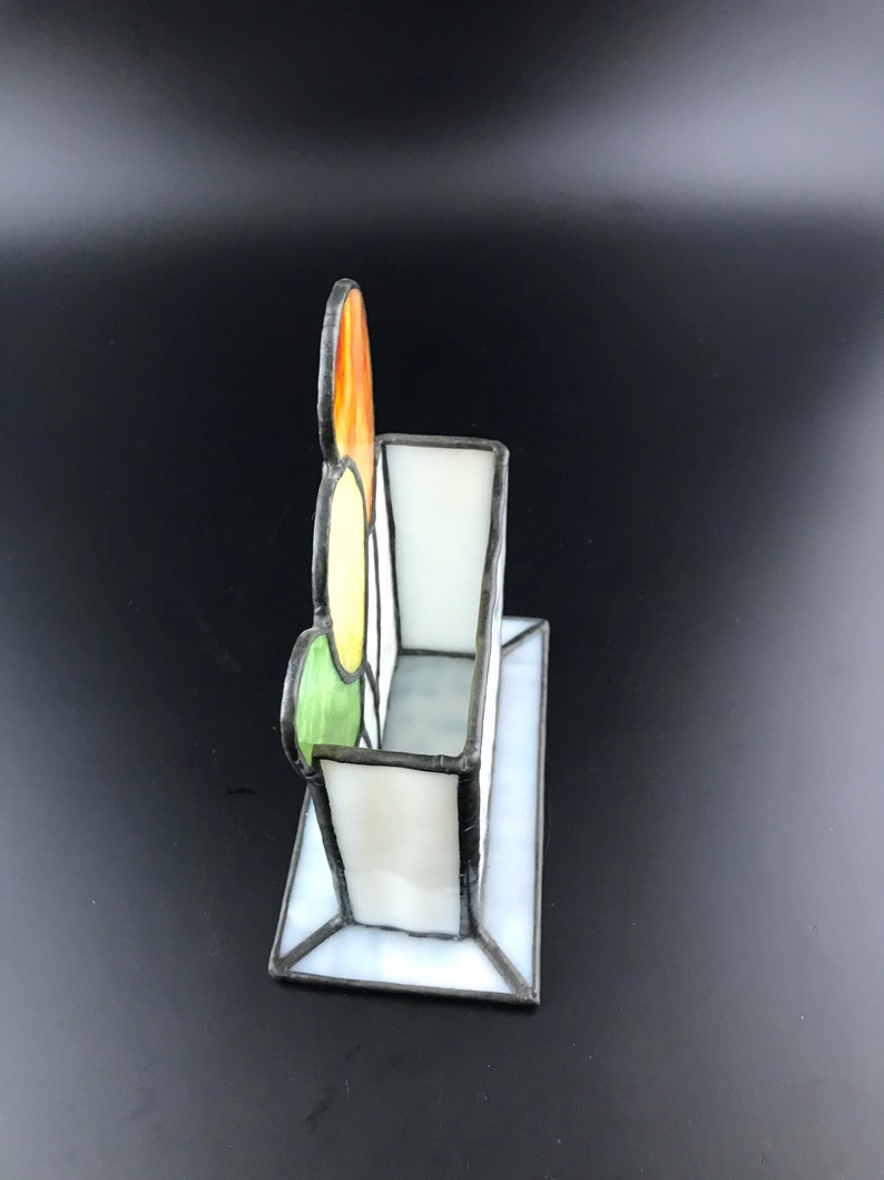 Stained Glass Pencil Holder Stained Glass Paper Holder Table Decoration